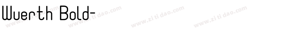 Wuerth Bold字体转换